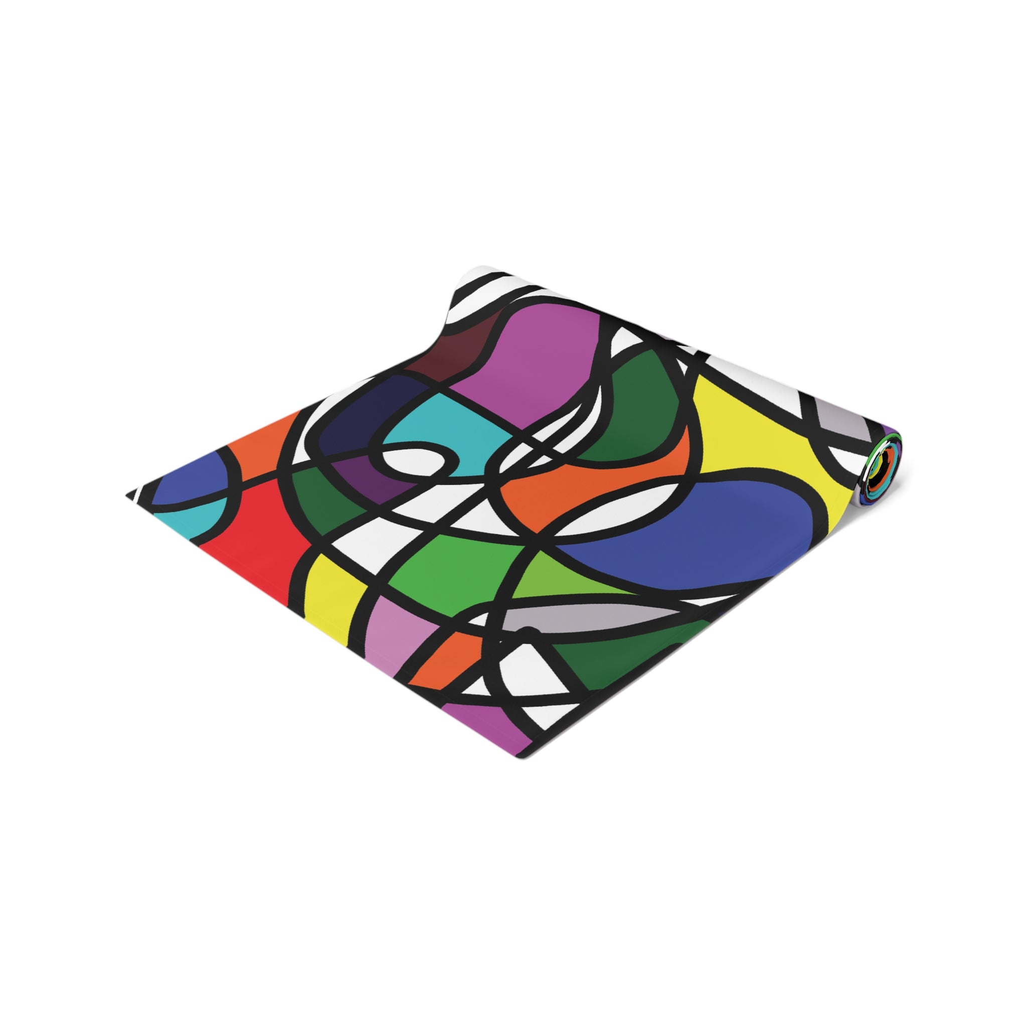 Color Carnival -Table Runner with Original Art by Ori Dinur