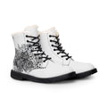 Flowery Lines Combat Boots - Original Art Print