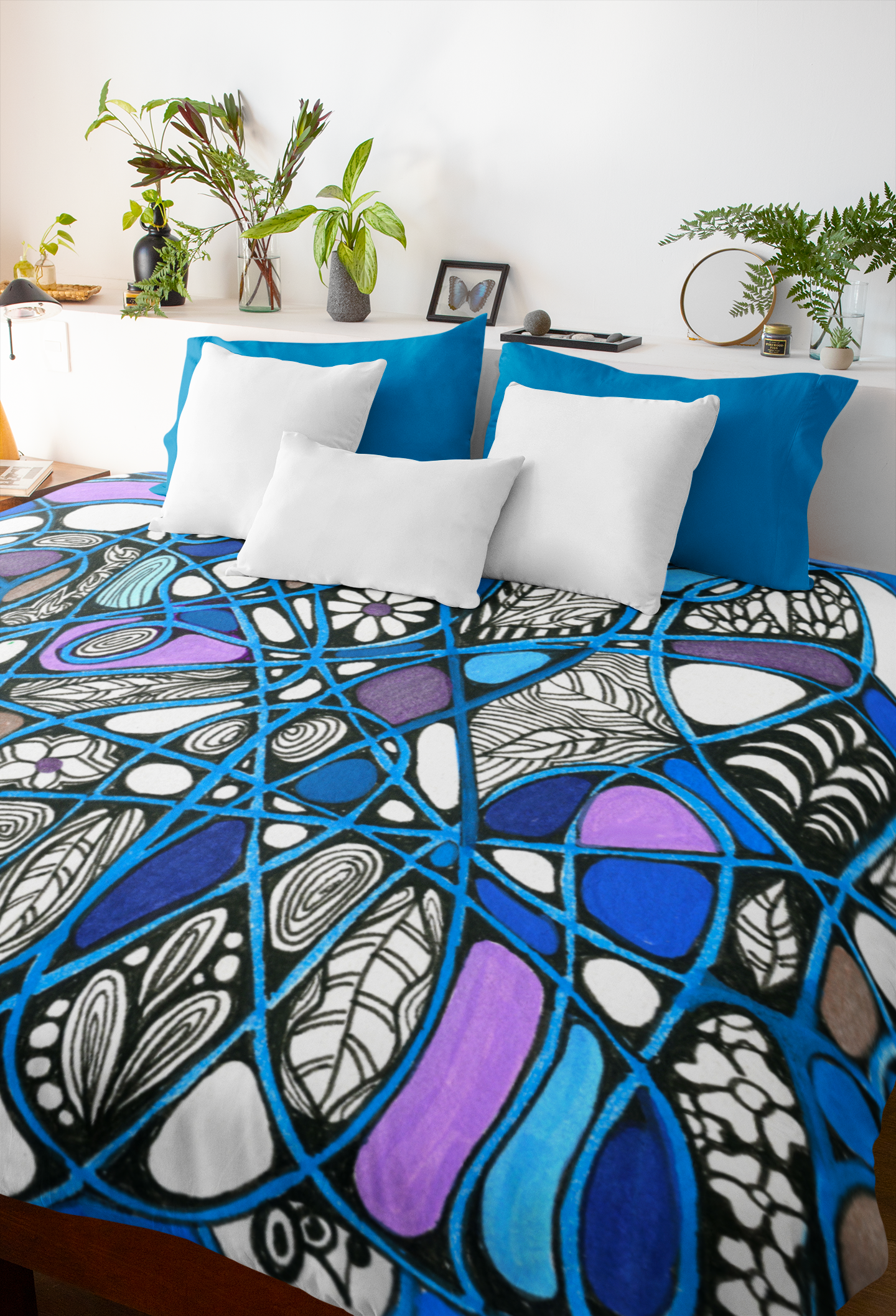 Blue Calm Duvet cover - Original art print